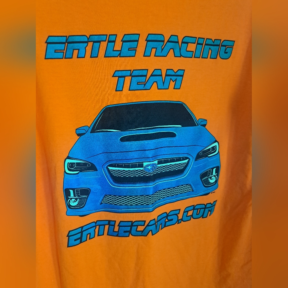Subaru Ertle Racing Team Orange Tee  Size Large - Picture 6 of 7